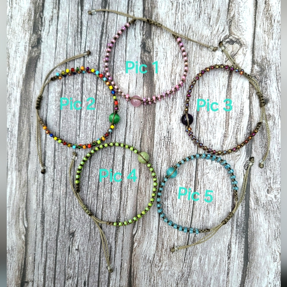 Colorful Waterproof Macrame Beaded Bracelets - Picture 5 of 5